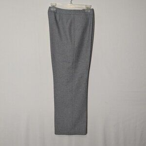 SUIT STUDIO Gray Polyester Career Dress Suit Pants; Side Zip; Size 10